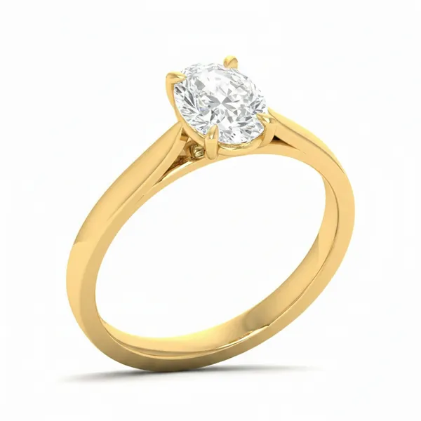 Striking Blossom Diamond Ring - Laboratory-Grown Diamond Ladies Ring