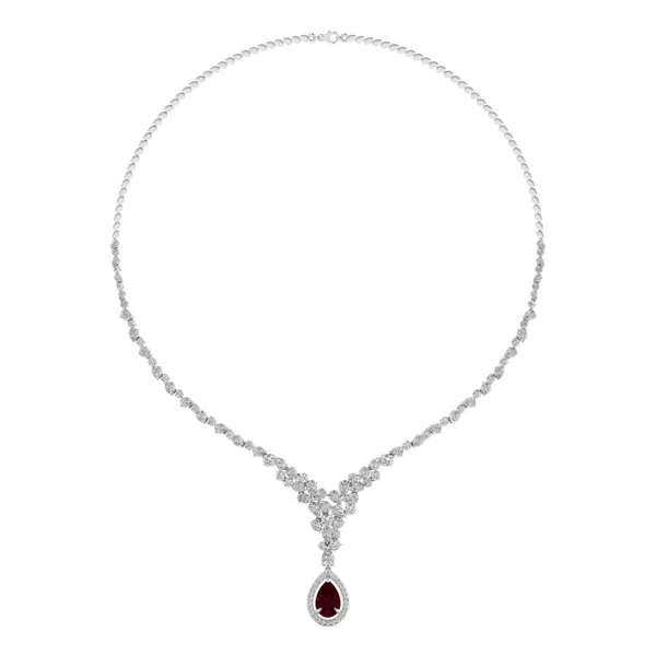 Striking Moonbeam Diamond Necklace - Laboratory-Grown Diamond Necklace