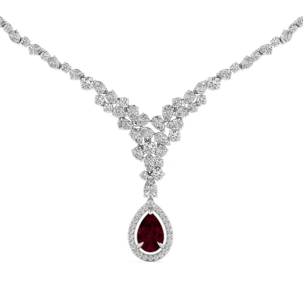 Striking Moonbeam Diamond Necklace - View 4