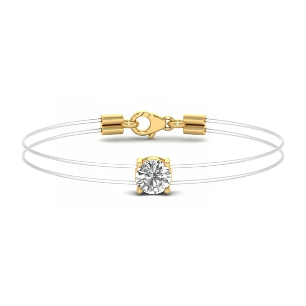Shimmering Floral Diamond Bracelet - Laboratory-Grown Diamond Ladies Bracelet