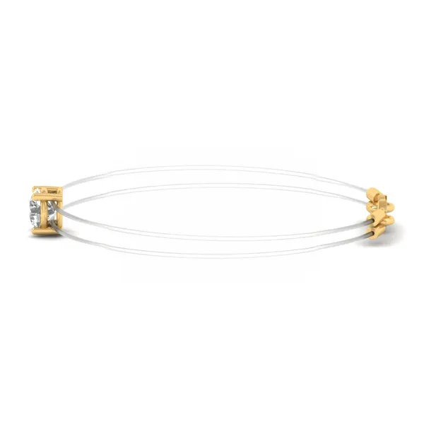 Shimmering Floral Diamond Bracelet - View 2