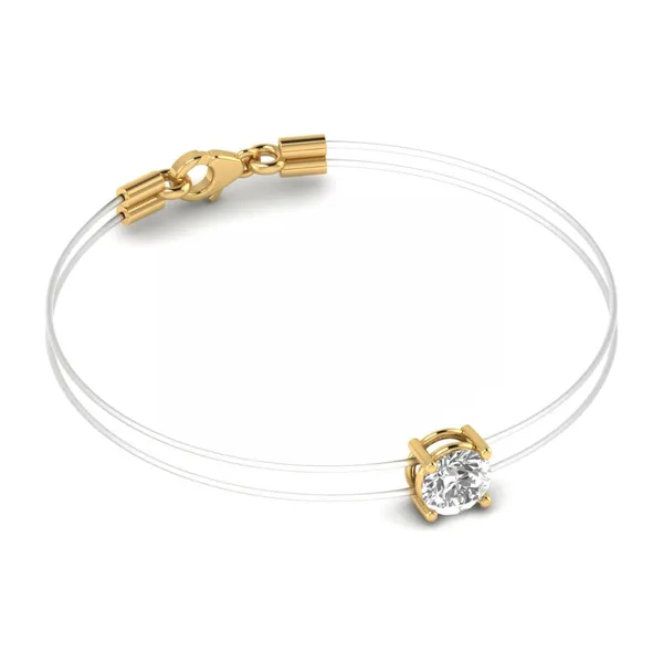 Shimmering Floral Diamond Bracelet - View 4