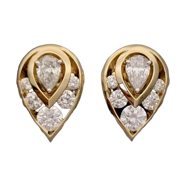 Delicate Velvet Diamond Earring & Mangalsutra Set - View 2