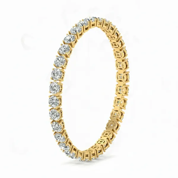 Gleaming Aurora Diamond Bangle - View 2