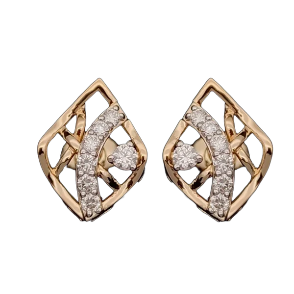 Charming Halo Diamond Earrings - View 2