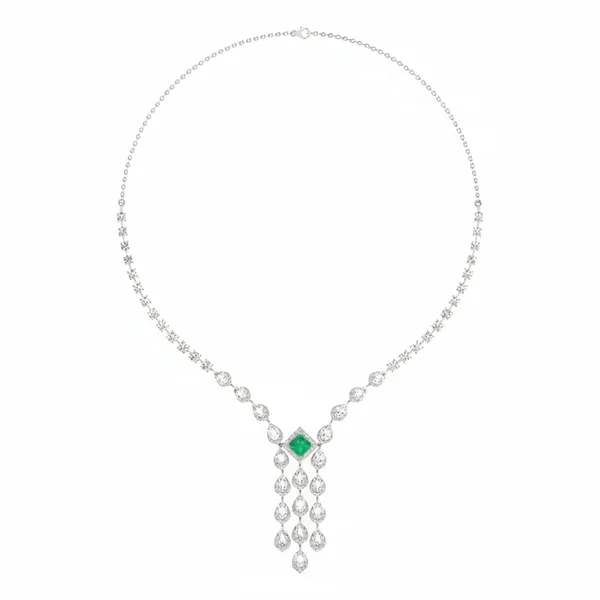 Golden Moonbeam Diamond Necklace - Laboratory-Grown Diamond Necklace