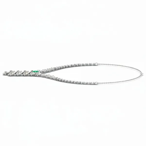 Golden Moonbeam Diamond Necklace - View 2