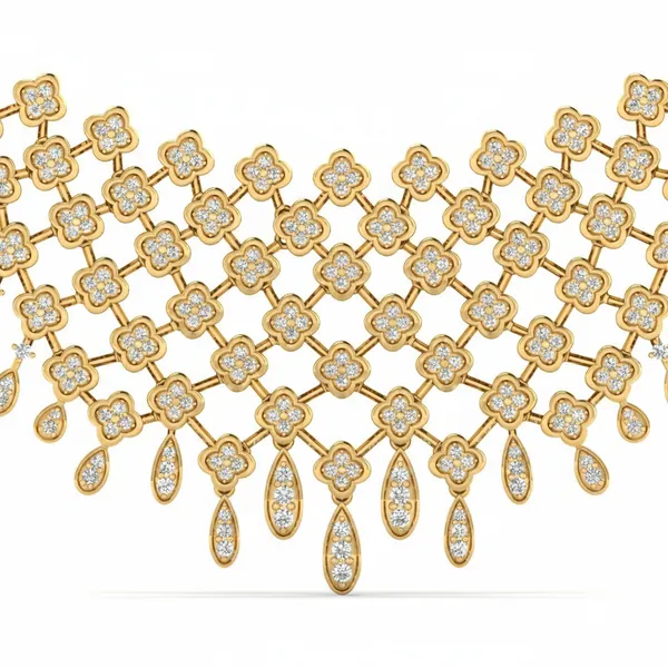 Noble Stardust Diamond Necklace - View 4