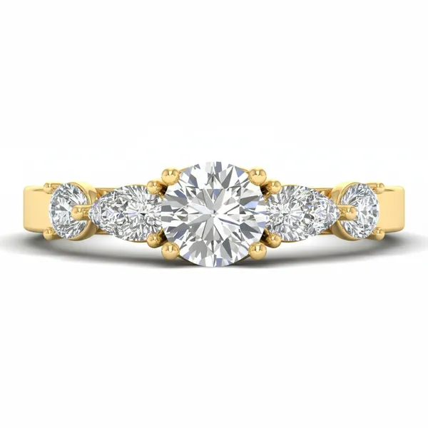 Sculptural Stackable Diamond Ring - View 2