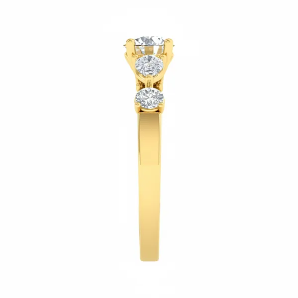 Sculptural Stackable Diamond Ring - View 4