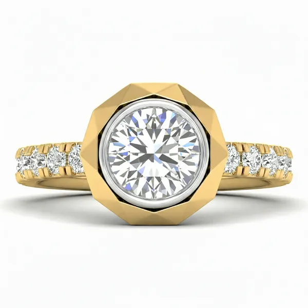 Stately Prong Diamond Ring - View 2