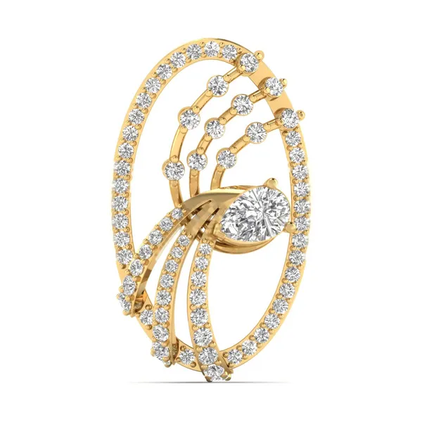 Delicate Cascade Diamond Pendant - Laboratory-Grown Diamond Pendant