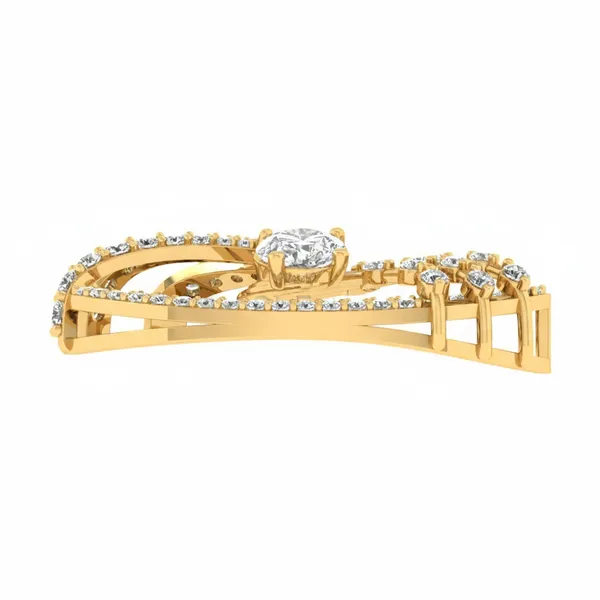 Delicate Cascade Diamond Pendant - View 3