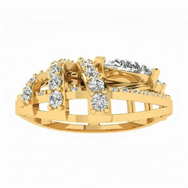 Delicate Cascade Diamond Pendant - View 4