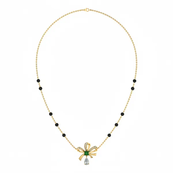Serene Filigree Diamond Necklace - Laboratory-Grown Diamond Necklace