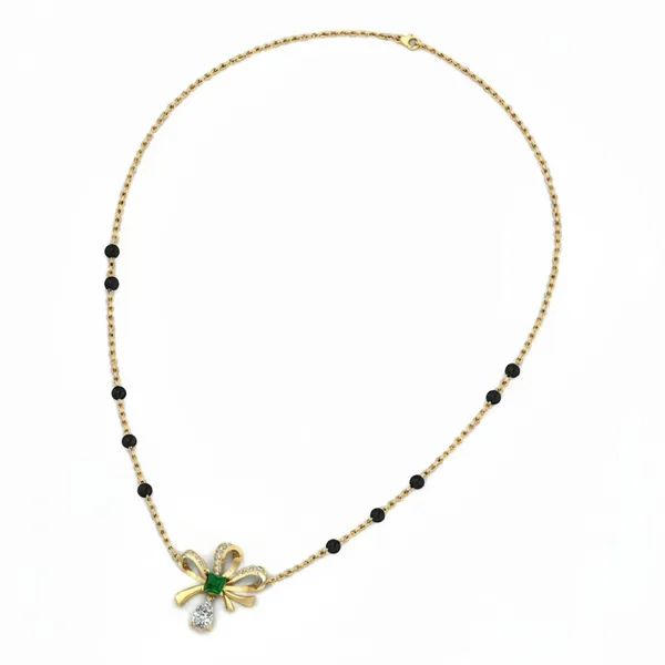 Serene Filigree Diamond Necklace - View 3