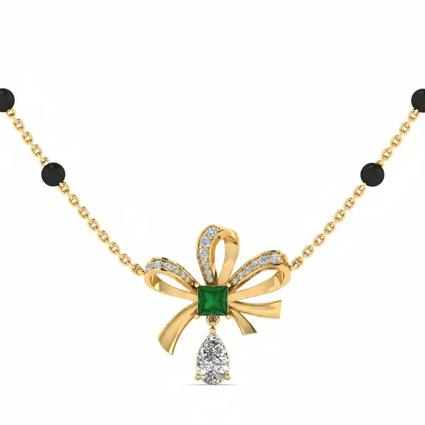 Serene Filigree Diamond Necklace - View 4