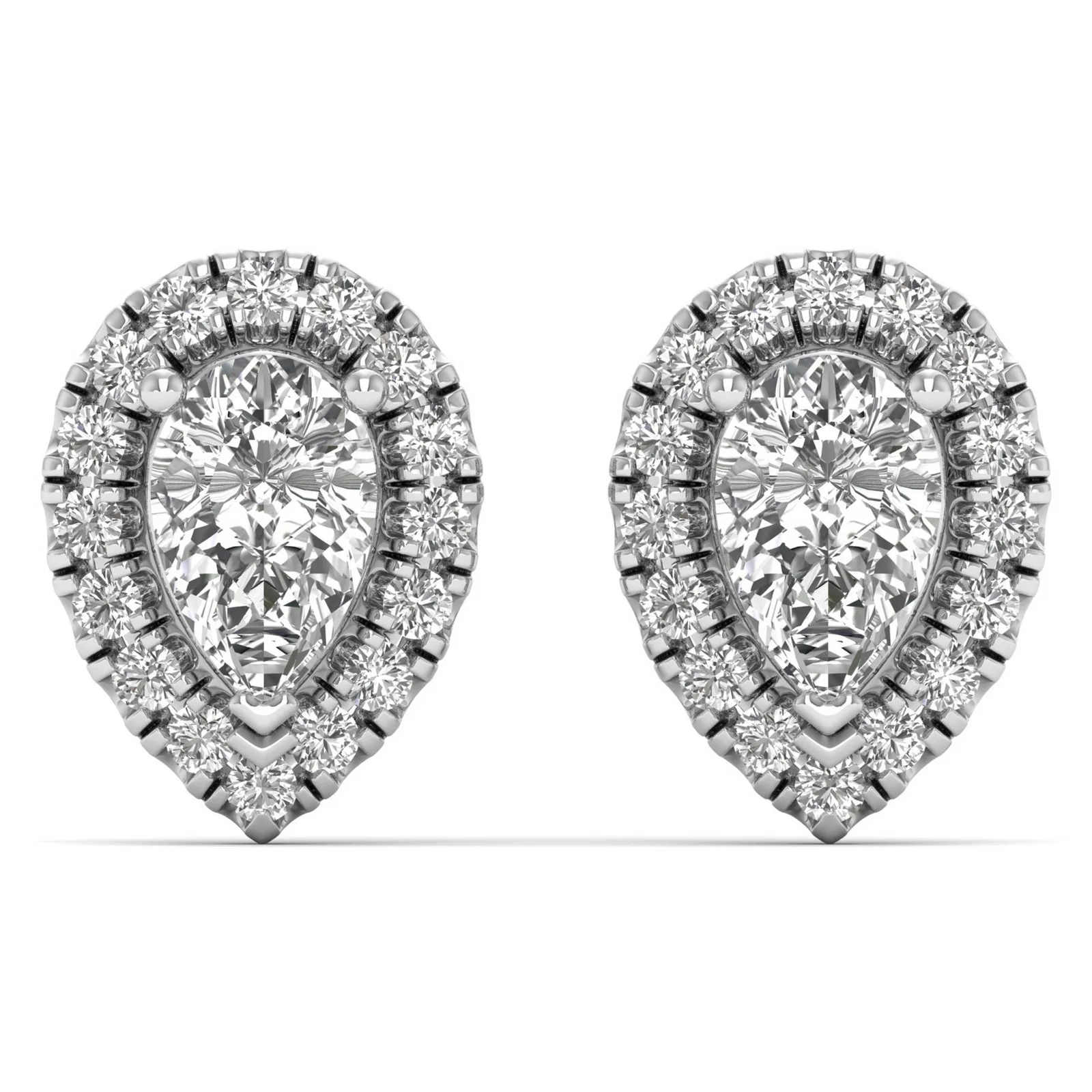 The Felicity Crown Mosaic Earrings - Laboratory-Grown Diamond Earrings