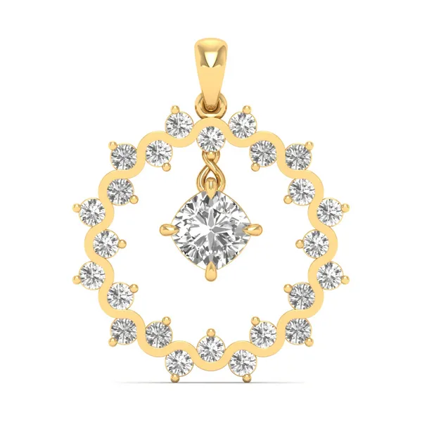 Mesmerizing Horseshoe Diamond Pendant - Laboratory-Grown Diamond Pendant