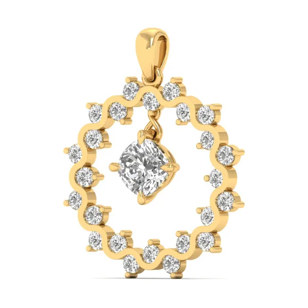 Mesmerizing Horseshoe Diamond Pendant - View 2