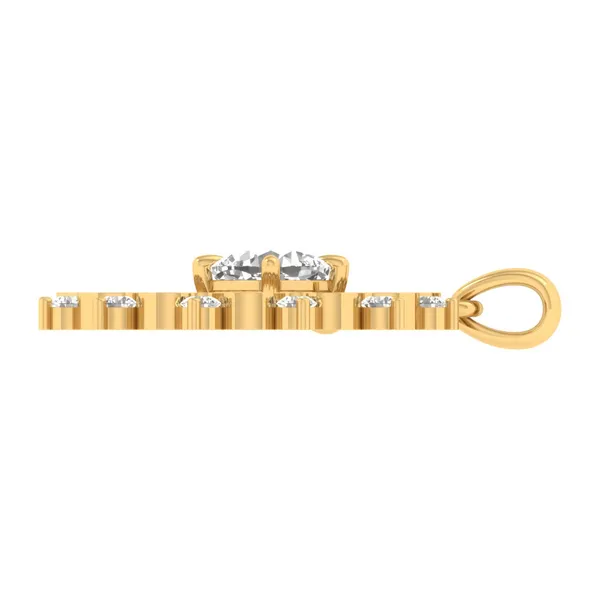 Mesmerizing Horseshoe Diamond Pendant - View 3