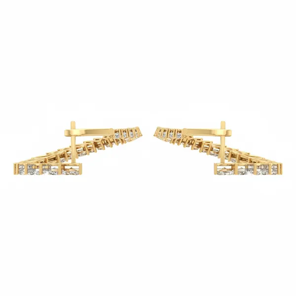 The Auraline Peony Drop Earrings - View 4