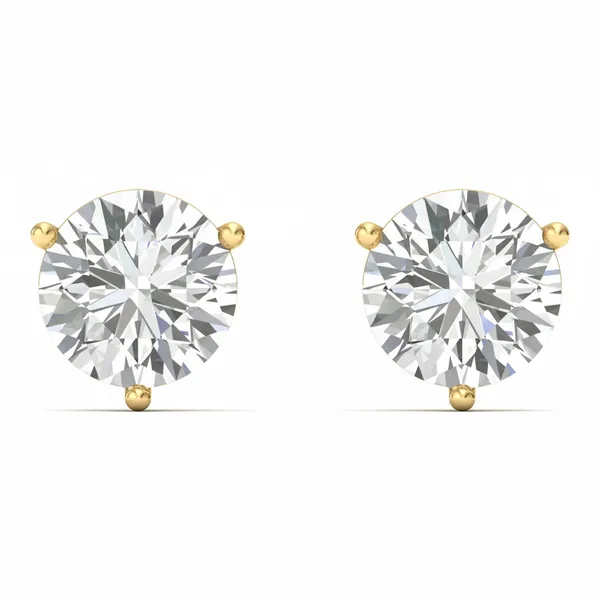 Estella Arch Solitaire Earrings - Laboratory-Grown Diamond Earrings