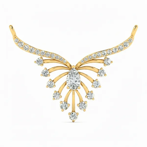 Radiant Princess Diamond Mangalsutra - Laboratory-Grown Diamond Mangalsutra
