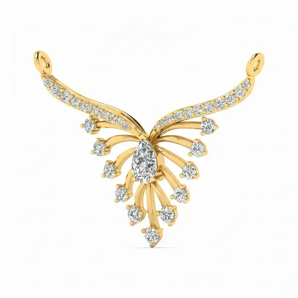 Radiant Princess Diamond Mangalsutra - View 2