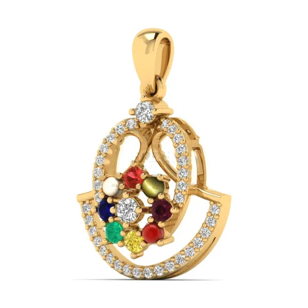 Bold Minimalist Diamond Pendant - View 2