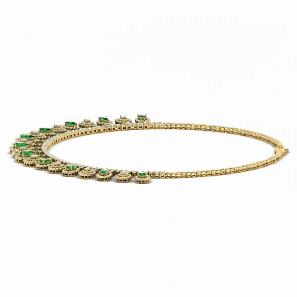 Graceful Celestial Diamond Necklace - View 2