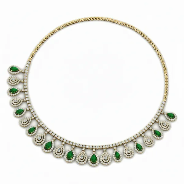 Graceful Celestial Diamond Necklace - View 3
