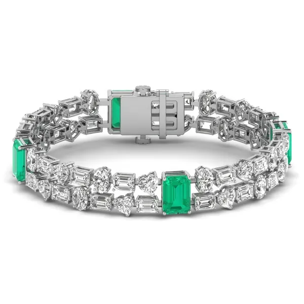 Enchanting Modern Diamond Bracelet - Laboratory-Grown Diamond Ladies Bracelet