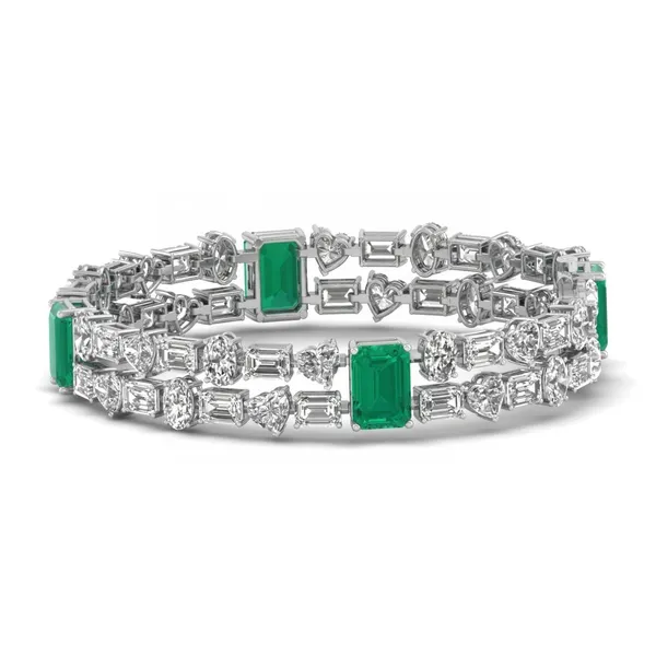 Enchanting Modern Diamond Bracelet - View 2