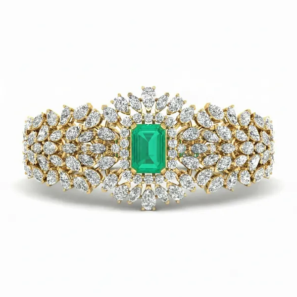 Serene Regal Diamond Bangle - Laboratory-Grown Diamond Bangle