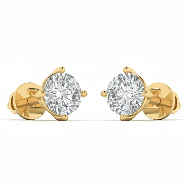 Belcanto Fringe Solitaire Earrings - View 2