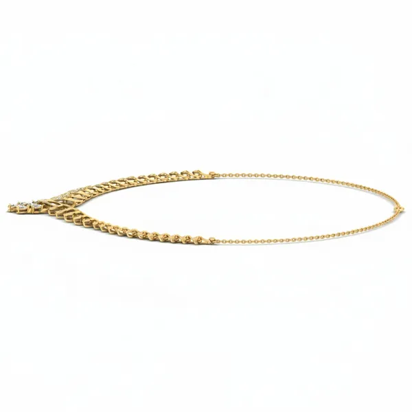 Bold Filigree Diamond Necklace - View 2