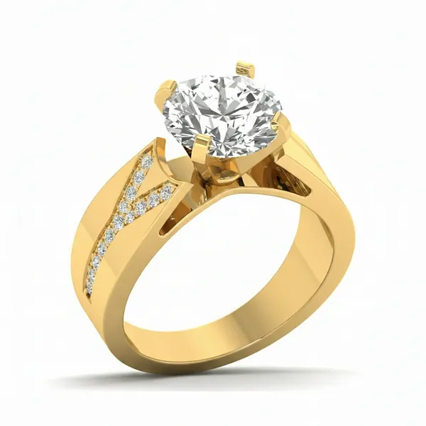 Classic Cascade Diamond Ring - View 2