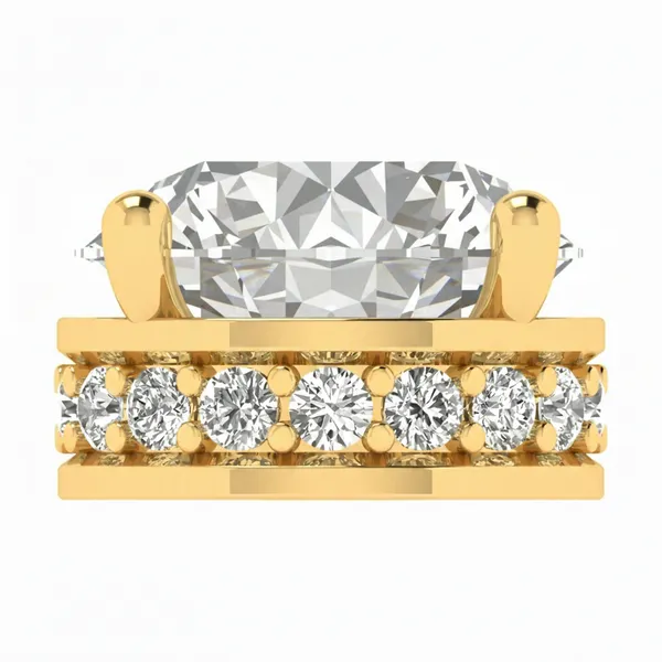 Exquisite Crescent Diamond Pendant - View 4