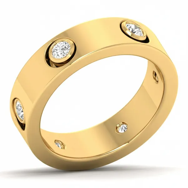 Vivid Floral Diamond Ring - Laboratory-Grown Diamond Ladies Ring