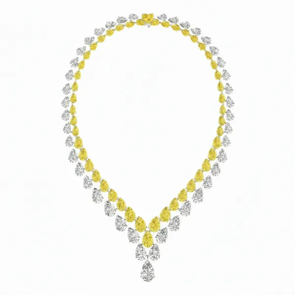 Vivid Starlight Diamond Necklace - Laboratory-Grown Diamond Necklace
