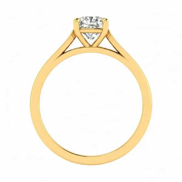 Radiant Channel Diamond Ring - View 3