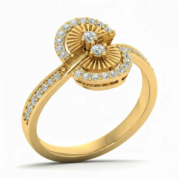 Ethereal Ribbon Diamond Ring - Laboratory-Grown Diamond Ladies Ring