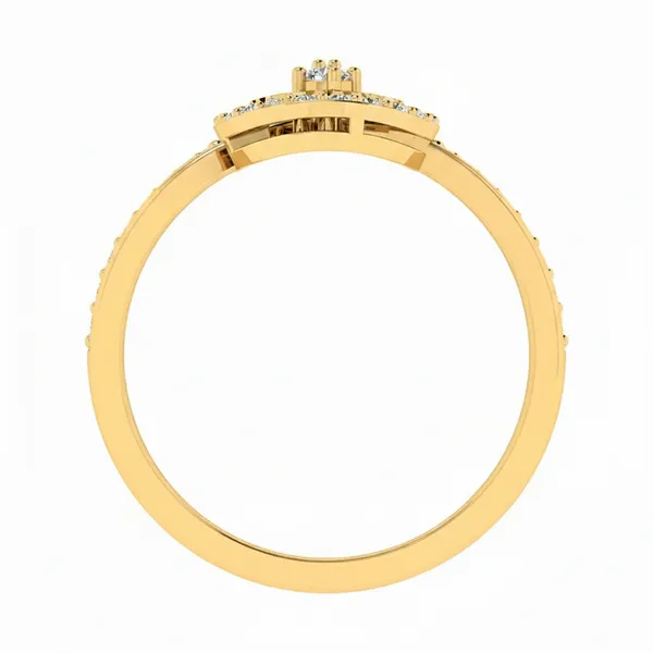 Ethereal Ribbon Diamond Ring - View 3