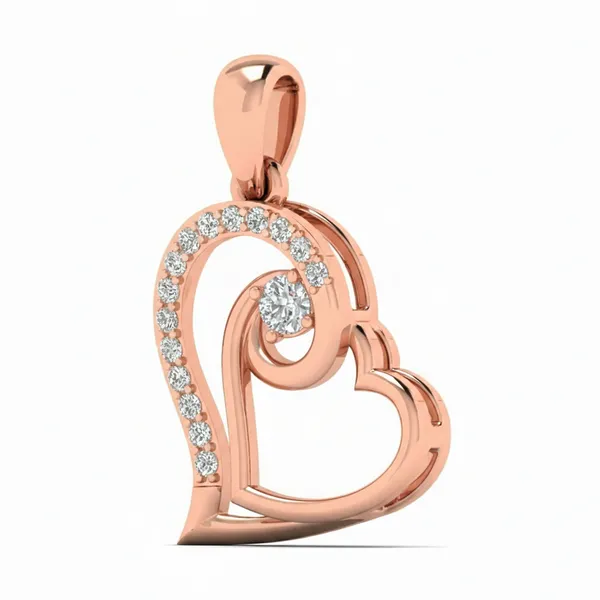 Artisan Cross Diamond Pendant - View 2