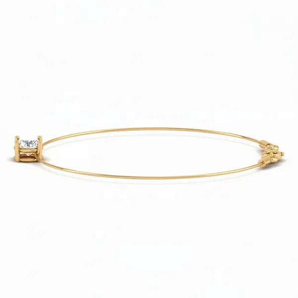 Graceful Modern Diamond Necklace - View 2