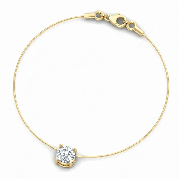 Graceful Modern Diamond Necklace - View 3