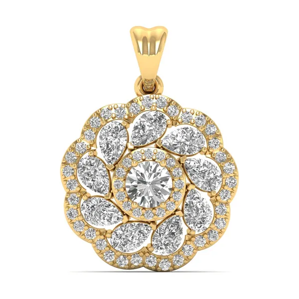 Dazzling Emerald-Cut Diamond Pendant - Laboratory-Grown Diamond Pendant