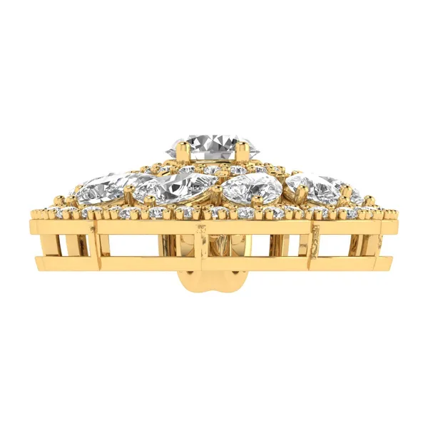 Dazzling Emerald-Cut Diamond Pendant - View 4