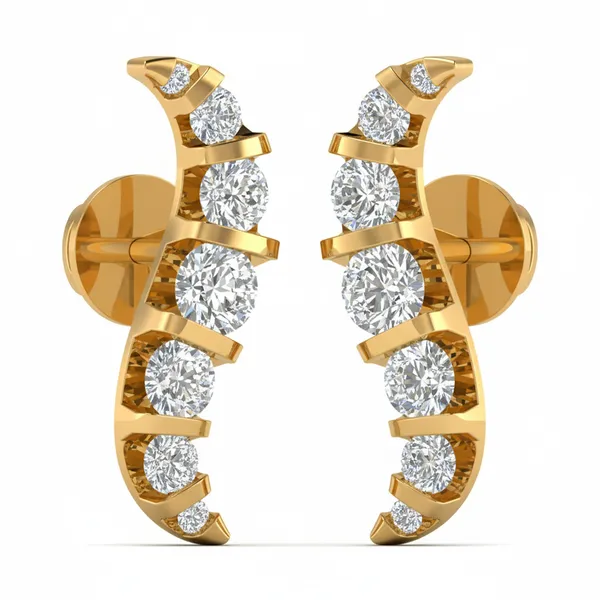 The Isadora Ribbon Bouquet Earrings - View 2